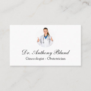 Doctor obstetrician gynaecologist OBGYN Business Card