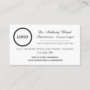 Doctor Obstetrician Gynaecologist OBGYN  Business Card