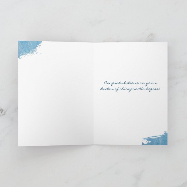Doctor of Chiropractic Graduation Card, DC grad,  Card (Inside)