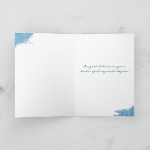 Doctor of Chiropractic Graduation Card, DC grad,  Card