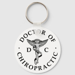 Doctor of Chiropractic Logo Keychain