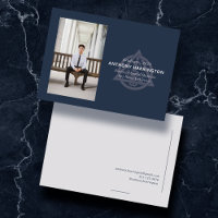 Doctor of Denistry Navy Blue Announcement