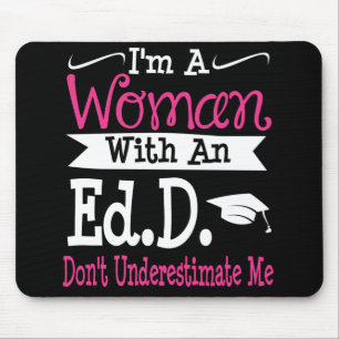 Doctor of Education EdD Graduation Gift Her Women Mouse Mat