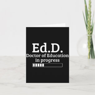 Doctor of education ph.d doctorate graduation  card