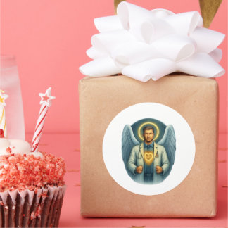 Doctor of Light – Angelic Healer Water Bottle Classic Round Sticker