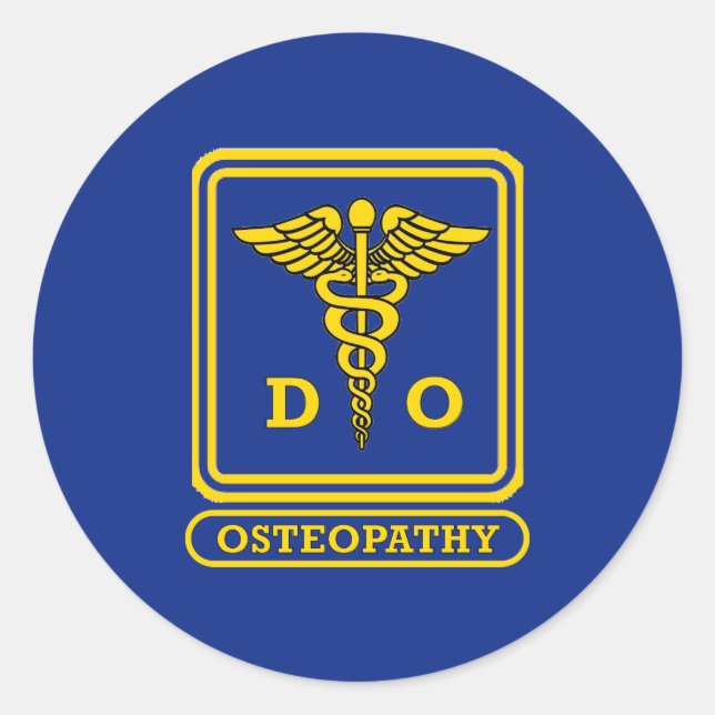 Doctor of Osteopathic Medicine Classic Round Sticker (Front)