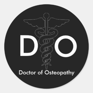 Doctor of Osteopathy Classic Round Sticker