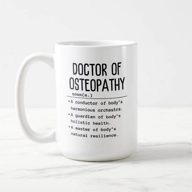 Doctor of Osteopathy Coffee Mug (Left)