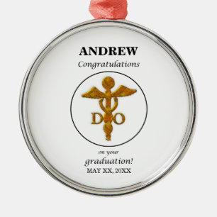 Doctor of Osteopathy Graduation Congratulation Metal Tree Decoration