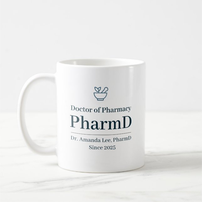 Doctor of Pharmacy Personalised Coffee Mug (Left)