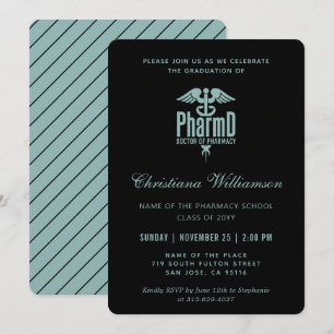 Doctor of Pharmacy PharmD Pharmacy Graduation Invitation