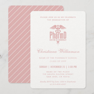 Doctor of Pharmacy PharmD Pharmacy Graduation Invitation