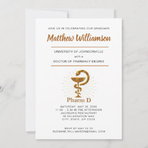 Doctor of Pharmacy School Graduation Symbol Announcement