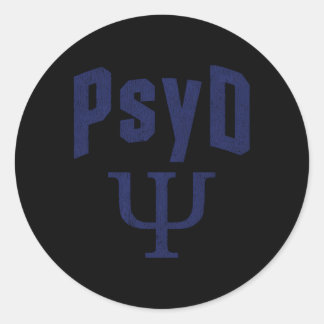 Doctor Of Psychology Psyd Student Psychologist Gra Classic Round Sticker