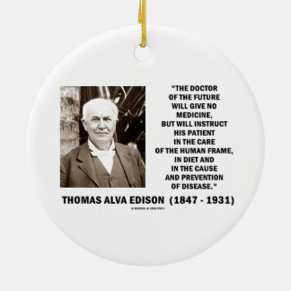 Doctor Of The Future Give No Medicine Prevention Ceramic Tree Decoration