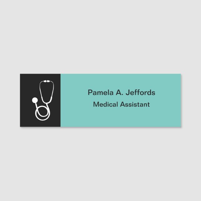 Doctor Office Medical Assistant Staff Name Tag (Front)