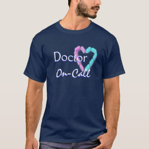 Doctor On-Call In Navy Blue T-Shirt