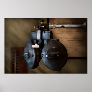 Doctor - Optometry - An old phoropter Poster