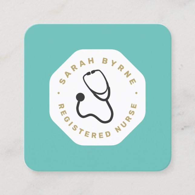 Doctor or Nurse Stethoscope  Business Card (Front)