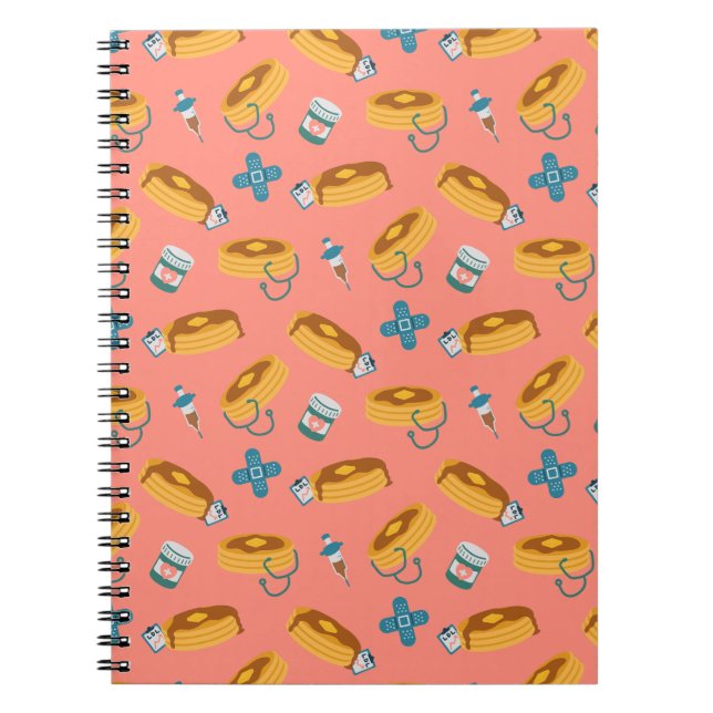 Doctor Pancakes Pink Notebook (Front)
