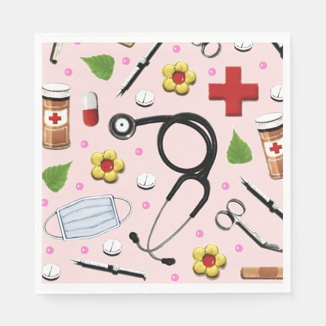 Doctor Party Napkin (Front)