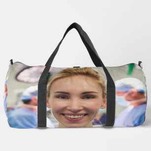 Doctor Photo Customize Personalize Duffle Bag