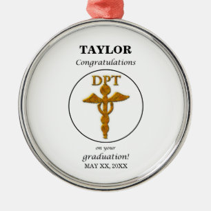 Doctor Physical Therapy Graduation Congratulations Metal Tree Decoration