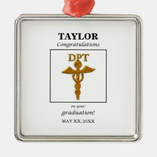 Doctor Physical Therapy Graduation Congratulations Metal Tree Decoration