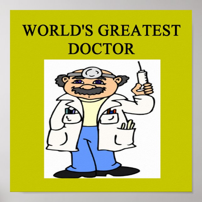 doctor physician humour poster (Front)