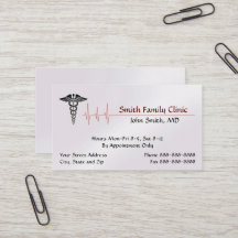 Doctor Physician Medical Symbol Business Card