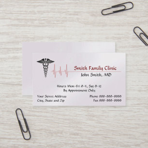 Doctor Physician Medical Symbol Business Card