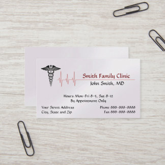 Doctor Physician Medical Symbol Business Card