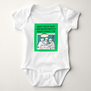doctor physician surgeon joke baby bodysuit