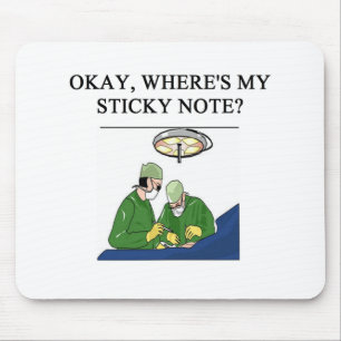 doctor physician surgeon joke mouse mat