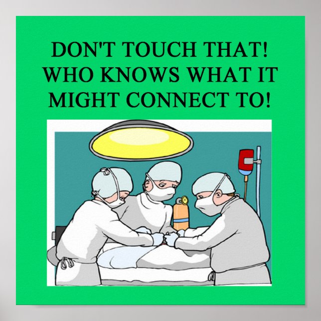 doctor physician surgeon poster (Front)