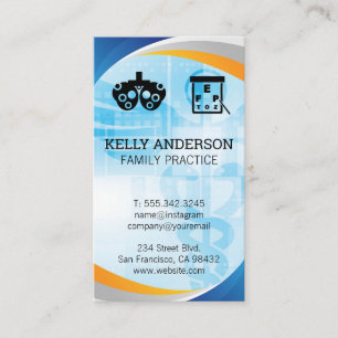 Doctor   Practice MD   Optometrist Icons Business Card