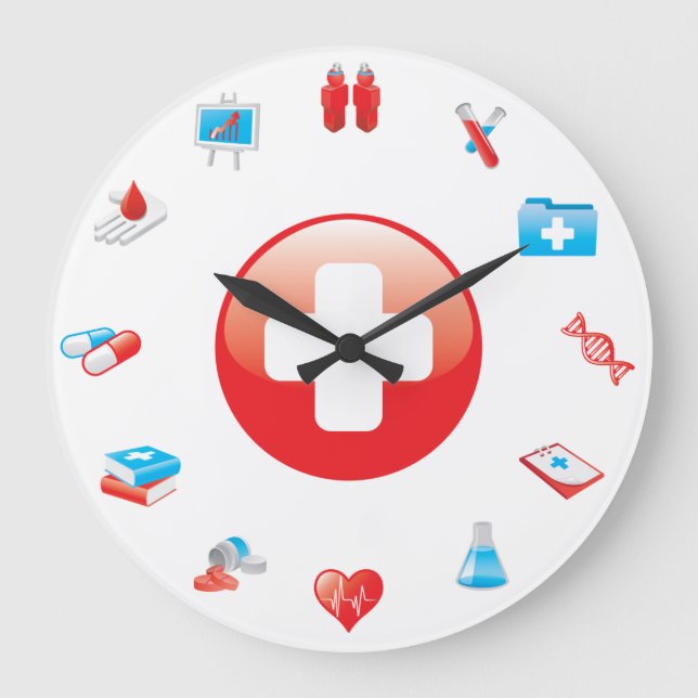 Doctor Profession Medical Office Wall Clock (Front)
