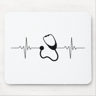 Doctor Pulse Heartbeat Line Mouse Mat