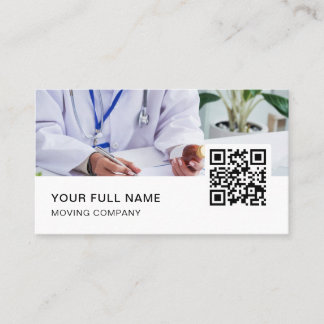 Doctor QR Code Logo Social Media Business Card