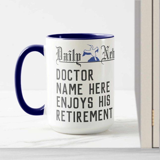 Doctor Retirement Coffee Mug to Personalise (Creator Uploaded)