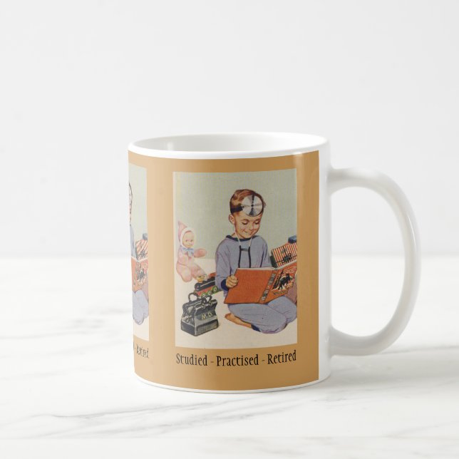 Doctor Retirement - Fun Retro Coffee Mug (Right)