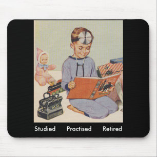 Doctor Retirement - Retro Mouse Mat