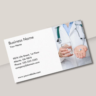 Doctor Stethoscope Pills Photo Business Card