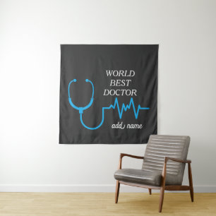 Doctor Stethoscope Practitioner Hospital Medicine Tapestry