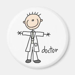 Doctor Stick Figure Magnet