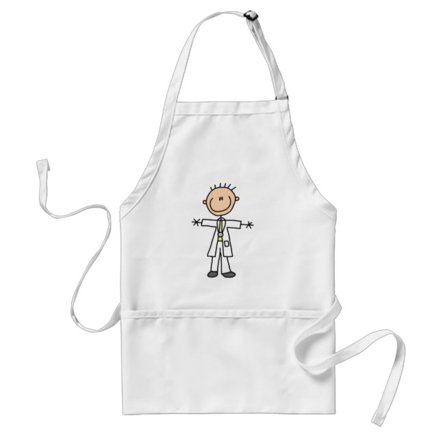 Doctor Stick Figure Standard Apron (Front)