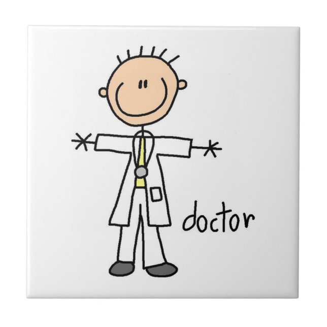 Doctor Stick Figure Tile (Front)