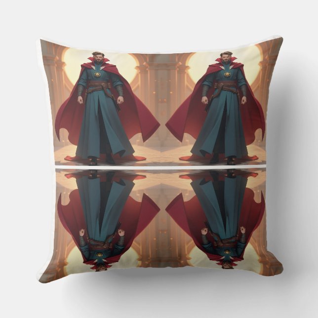 Doctor Strange Throw Pillow (Back)