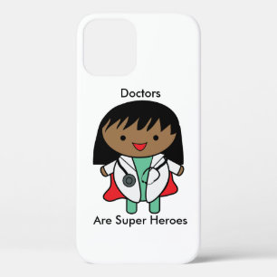Doctor Super Hero Black Female Personalise iPhone 12 Case