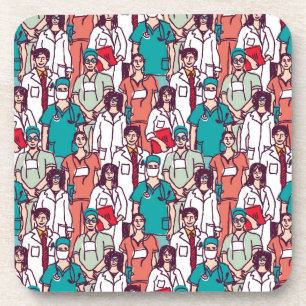 Doctor & Surgeon Pattern Coaster